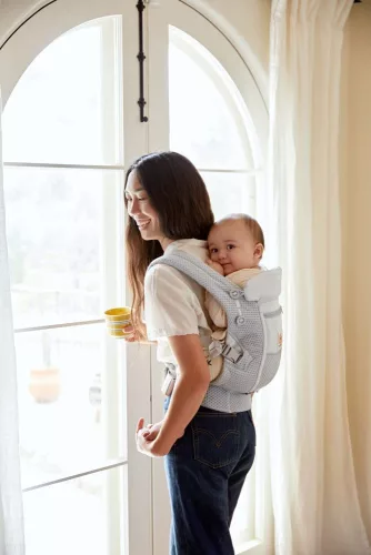 Ergobaby Adapt Soft Flex Mesh Hordozó: Pearl Grey / Gyöngy szürke