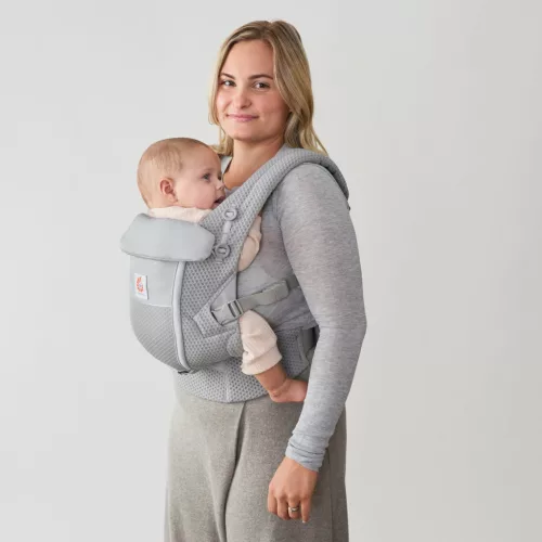 Ergobaby Adapt Soft Flex Mesh Hordozó: Pearl Grey / Gyöngy szürke