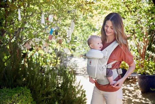 Ergobaby Adapt Soft Flex Mesh Hordozó: Pearl Grey / Gyöngy szürke