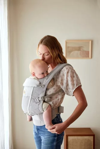 Ergobaby Adapt Soft Flex Mesh Hordozó: Pearl Grey / Gyöngy szürke
