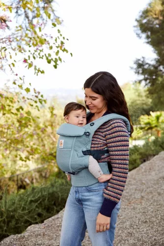 Ergobaby Adapt Soft Flex Mesh Hordozó: Slate Blue / Világos kék