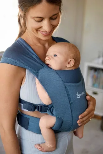Ergobaby Embrace Hordozó Soft Air Mesh: Blue / Kék