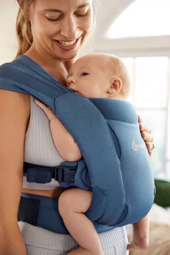 Ergobaby Embrace Hordozó Soft Air Mesh: Blue / Kék