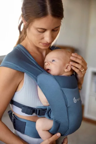 Ergobaby Embrace Hordozó Soft Air Mesh: Blue / Kék