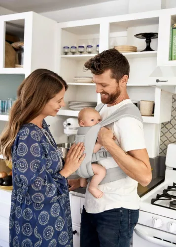 Ergobaby Embrace Hordozó Soft Air Mesh: Soft Grey / Szürke