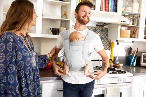 Ergobaby Embrace Hordozó Soft Air Mesh: Soft Grey / Szürke