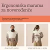 Ergobaby Aura Sustainable Knit Hordozókendő: Soft Black / Fekete