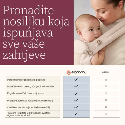 Ergobaby Aura Sustainable Knit Hordozókendő: Soft Black / Fekete