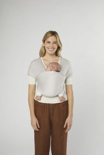 Ergobaby Aura Sustainable Mesh Hordozókendő: Soft Grey / Szürke