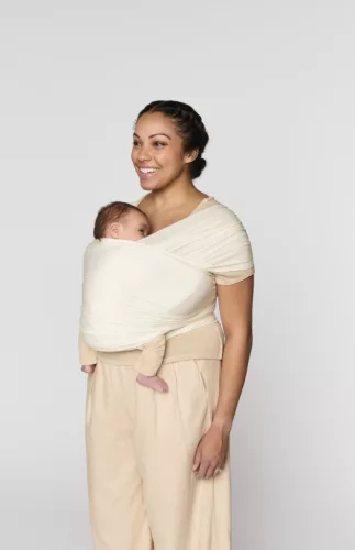 Ergobaby Aura Sustainable Mesh Hordozókendő: Soft Grey / Szürke