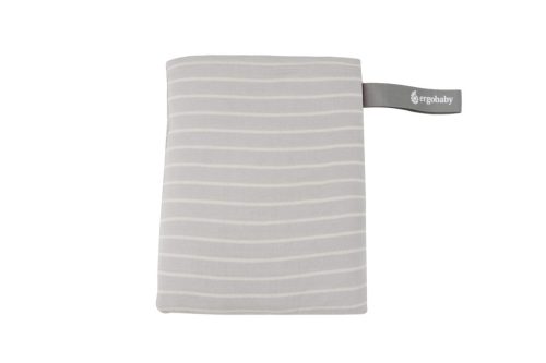 Ergobaby Aura Sustainable Knit Hordozókendő: Grey Stripes / Szürke csíkos