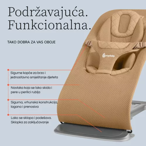 Ergobaby Evolve Pihenőszék Mesh - Sage Green / Zsályazöld