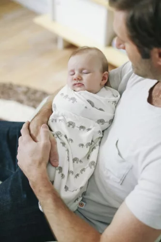 Ergobaby Swaddler Pólya - Elefánt