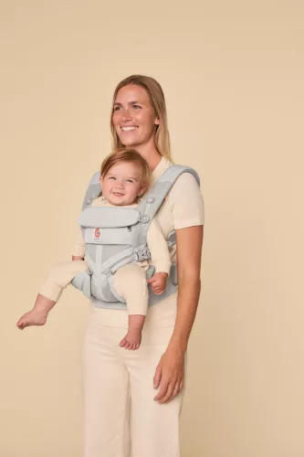 Ergobaby Omni 360 Cool Air Mesh Hordozó: - Pearl Grey / Gyöngy szürke