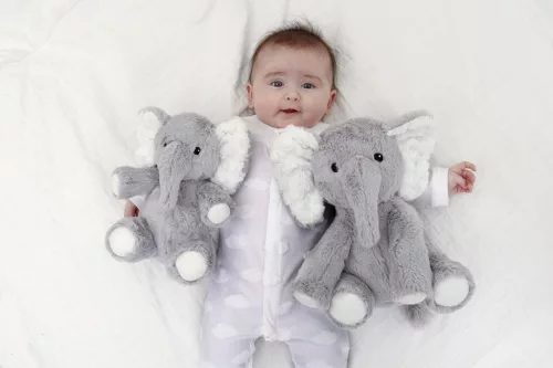 Cloud b Eli the Elephant -alvást segítő zenélő plüss elefánt