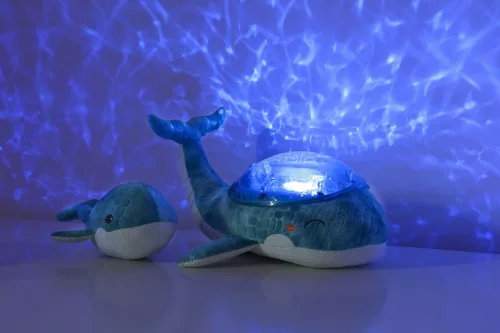 Cloud b Tranquil Whale -projektoros éjjeli fény bálna - Blue