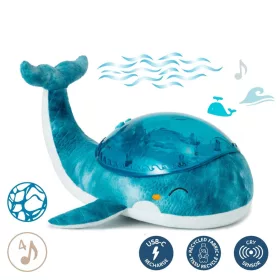  Cloud b Tranquil Whale - projektoros éjjeli fény bálna újratölthető - Blue