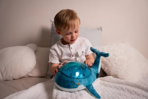 Cloud b Tranquil Whale - projektoros éjjeli fény bálna újratölthető - Blue