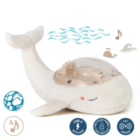   Cloud b Tranquil Whale - projektoros éjjeli fény bálna újratölthető - White