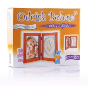 OB Baby Handprint agyag lenyomatkészítő kerettel - Brown