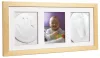 OB Baby Handprint agyag lenyomatkészítő három kerettel - Brown