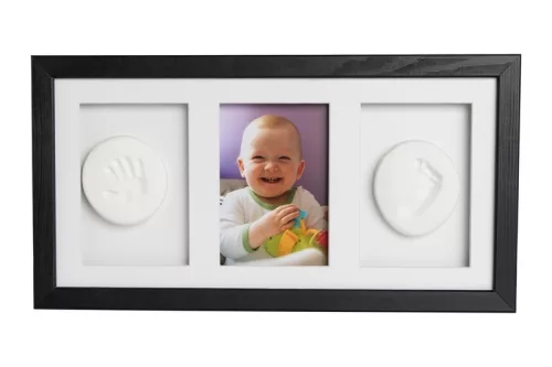 OB Baby Handprint agyag lenyomatkészítő három kerettel - Natural