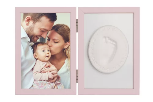 OB Baby Handprint agyag lenyomatkészítő kerettel - Pink