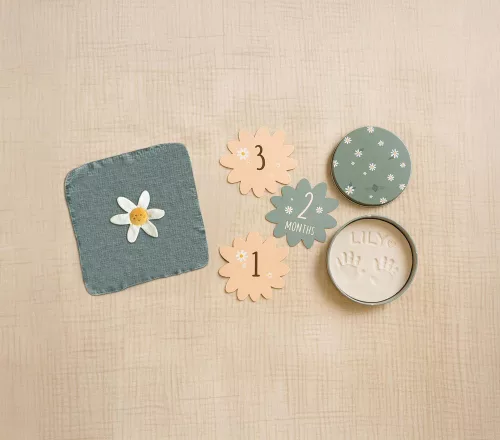 Petit Artichaut Születési ajándékszett - Daisy Blue