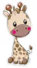 SRP Kétréteges faldekoráció - Giraffe