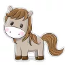 SRP Kétréteges faldekoráció - Horse