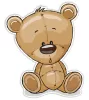 SRP Kétréteges faldekoráció - Teddy Bear