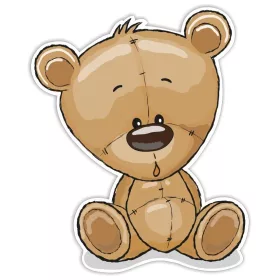 SRP Kétréteges faldekoráció - Teddy Bear