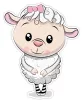 SRP Kétréteges faldekoráció - Sheep