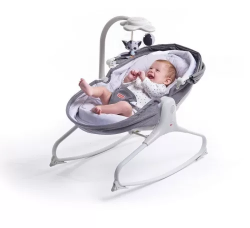Tiny Love Cozy Tiny Rocker pihenőszék kupolával - Heather Grey