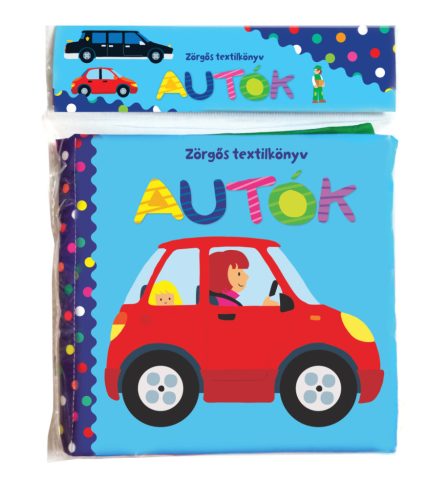 Zörgős textilkönyv - Autók