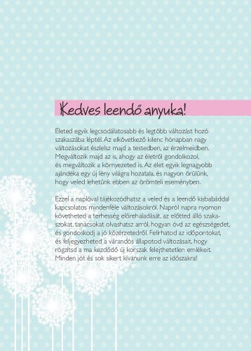 Napló a babavárás 9 hónapjáról