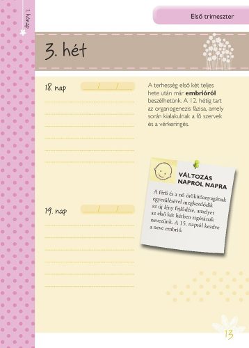 Napló a babavárás 9 hónapjáról