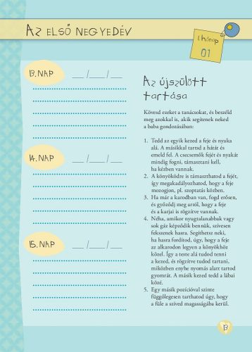 Napló a babám első évéről (fiús)