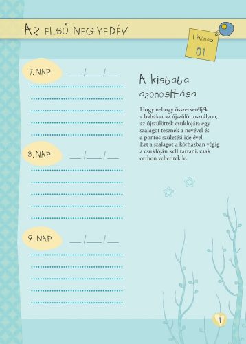 Napló a babám első évéről (lányos)