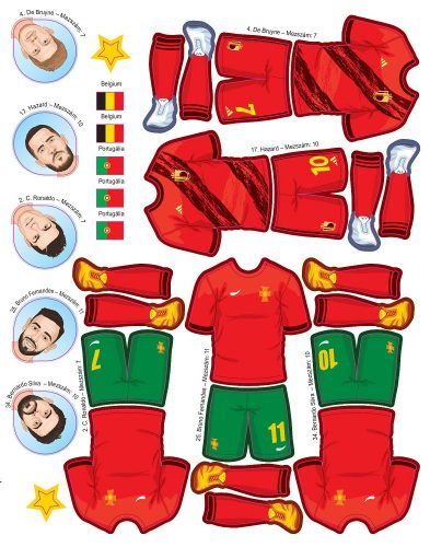 A futball csillagai matricákkal