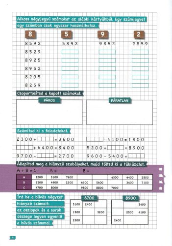Tanoda - Gyakorlófeladatok negyedikeseknek 1.