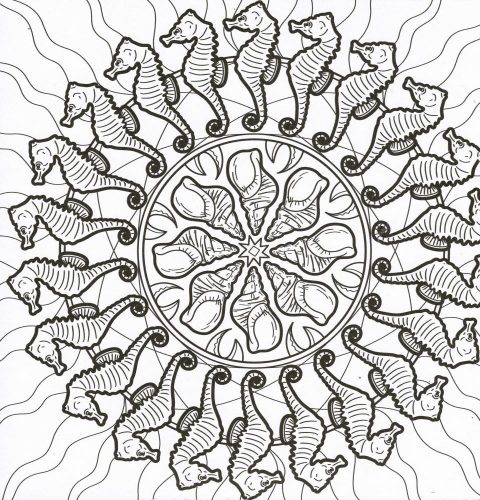 Mandalák és színezők - Víziállatok