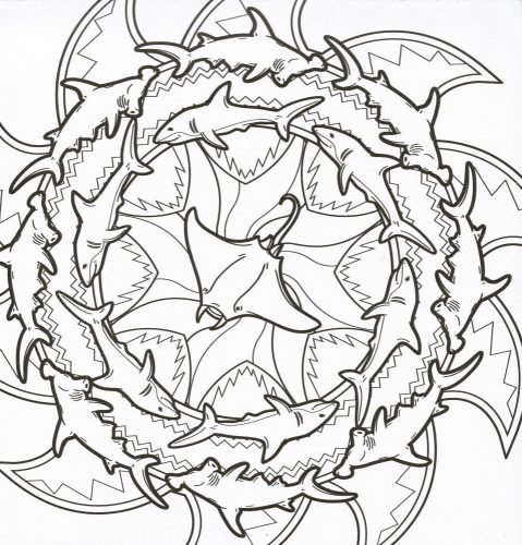 Mandalák és színezők - Víziállatok