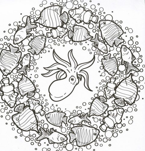 Mandalák és színezők - Víziállatok