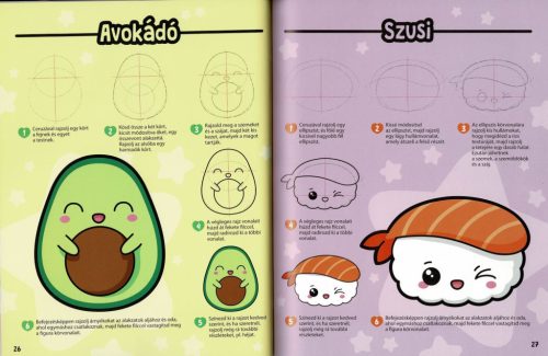 Manga karakterek kawaii stílusban