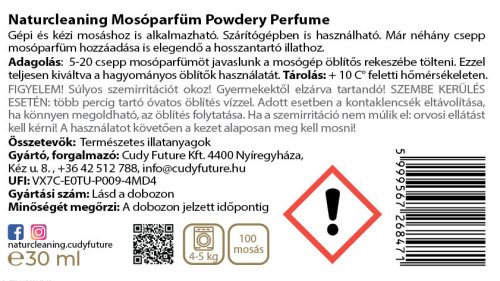 NaturCleaning Mosóparfüm 30 ml - Powdery Perfume