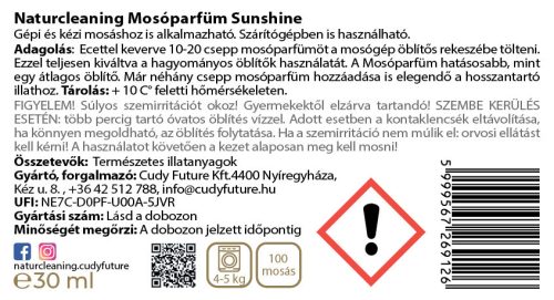NaturCleaning Mosóparfüm Sunshine 30 ml