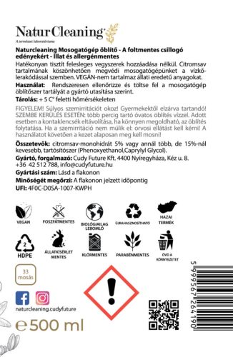 NaturCleaning Mosogatógép öblítő 500 ml