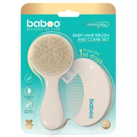 Baboo baba fésű és kefe szett - lagúna