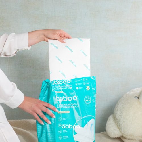 Baboo Eldobható Nedvszívó Pelenkázó Alátét AirComfort 60x90, 20db